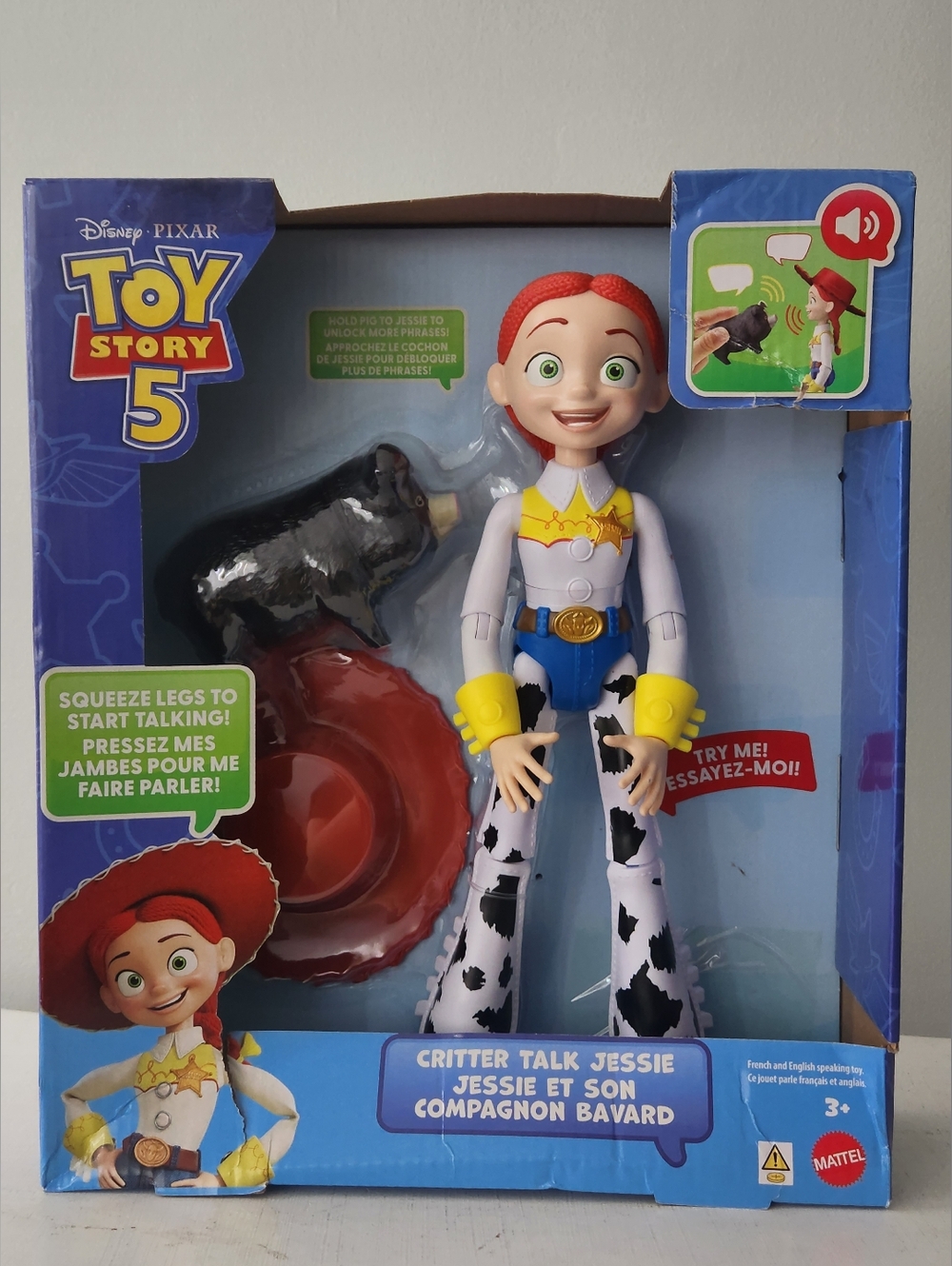 Disney Pixar Toy Story 5 Critter Talk Jessie 12" Action Figure Set - Damaged Box